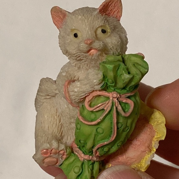 Vintage set of four resin mischievous kittens - Picture 5 of 7
